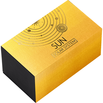 Ghana - 2025 - 10 Cedis - SUN Solar System with Natural Amber Sphere