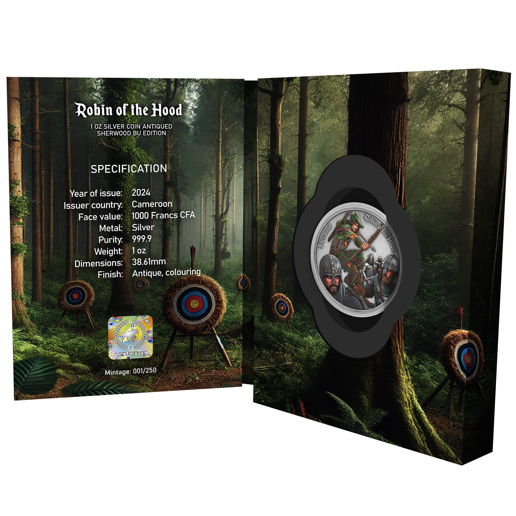 Niue - 2024 - 2 Dollars - Robin of the Hood BU Edition (Camelot series) 1oz silver