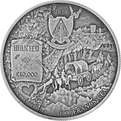 Niue - 2024 - 2 Dollars - Robin of the Hood BU Edition (Camelot series) 1oz silver