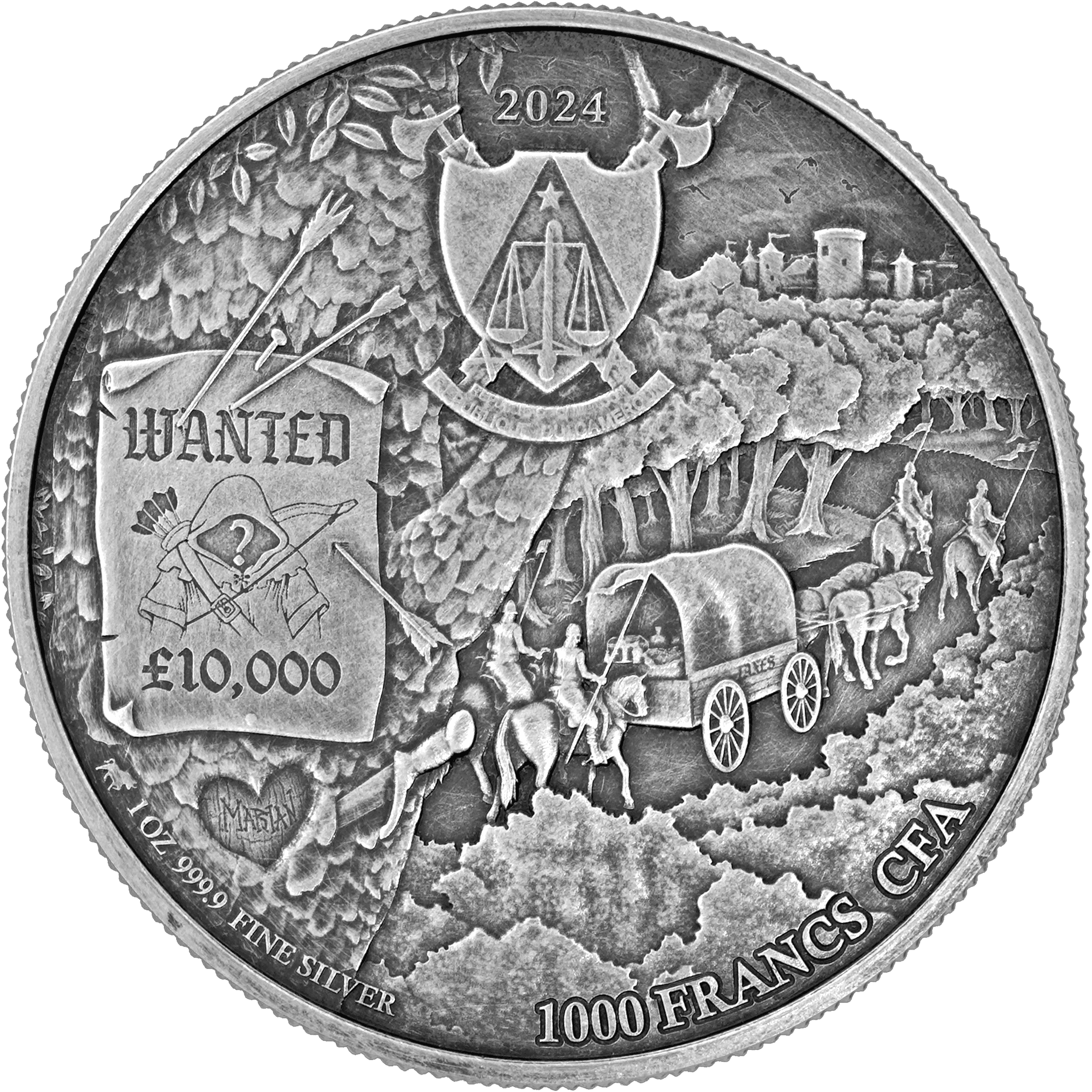 Niue - 2024 - 2 Dollars - Robin of the Hood BU Edition (Camelot series) 1oz silver