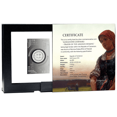 Cameroon - 2025 - 500 Francs - The Angelus (Aleksander Gierymski series)