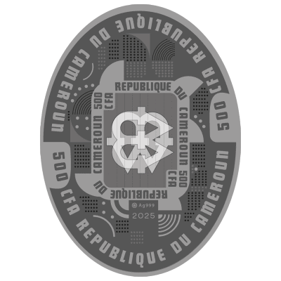 Cameroon - 2025 - 500 Francs -Tyrannosaurus Rex (Dinosauria series) 10g Silver