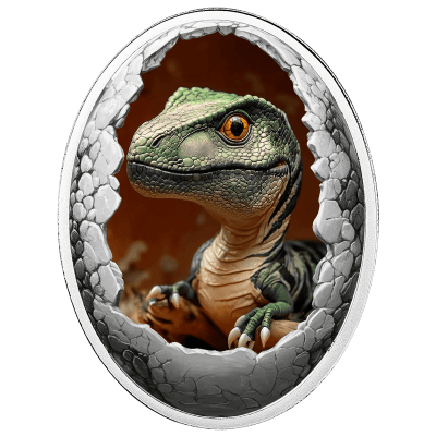 Cameroon - 2025 - 500 Francs -Tyrannosaurus Rex (Dinosauria series) 10g Silver