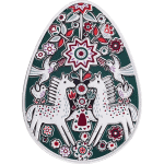 Ghana - 2026 - 5 Cedis - Pysanka (Ukrainian Pysanka series) 1oz silver