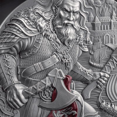 Cameroon - 2026 - 2000 Francs – Rollo of Normandy (way to valhalla series) 2oz silver