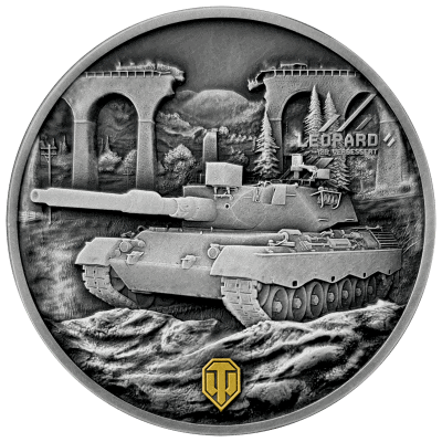 Niue - 2025 - 2 Dollars - Leopard 120 Verbessert (World of Tanks series) 1oz silver