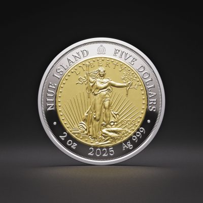 Niue - 2025 - 5 Dollars - 1933 Saint-Gaudens Double Eagle (Greatest United States coins series) 2oz silver