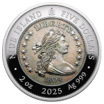 Niue - 2025 - 5 Dollars - 1804 Draped bust silver Dollar (Greatest United States coins series) 2oz silver