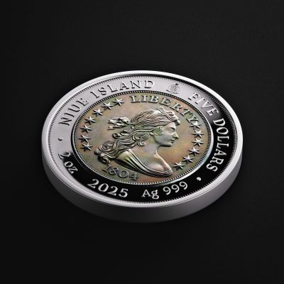 Niue - 2025 - 5 Dollars - 1804 Draped bust silver Dollar (Greatest United States coins series) 2oz silver