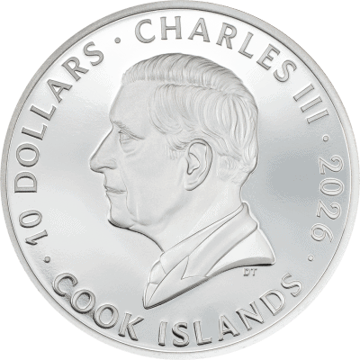 Cook Islands - 2026 - 10 Dollars - Head vs Heart 2oz silver