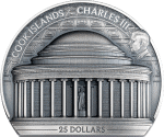 Cook Islands - 2026 - 25 Dollars - Jefferson Memorial 5oz Silver Historical Monuments