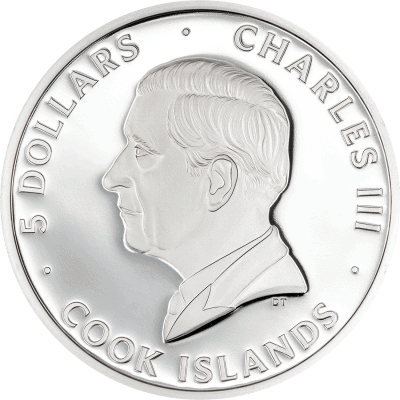 Cook Islands - 2026 - 5 Dollars - Orchid (bionics series) 1oz silver