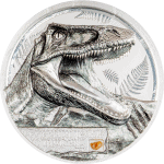 Cook Islands - 2026 - 5 Dollars - Carcharodontosaurus (Jurassic Relics series) 1oz silver