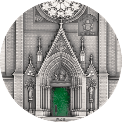 Cook Islands - 2026 - 20 Dollars - Milan x Prague (tiffany art series) 3oz silver