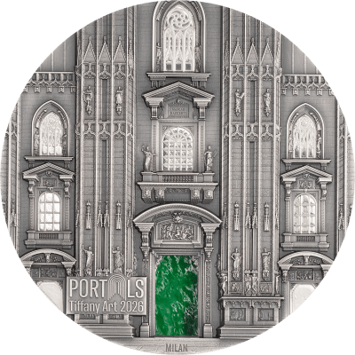 Cook Islands - 2026 - 20 Dollars - Milan x Prague (tiffany art series) 3oz silver