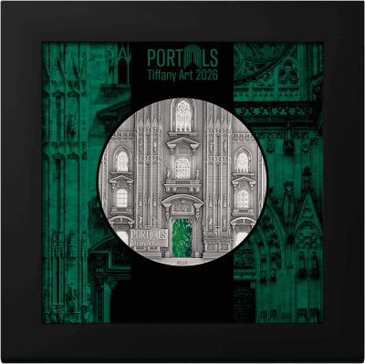 Cook Islands - 2026 - 20 Dollars - Milan x Prague (tiffany art series) 3oz silver