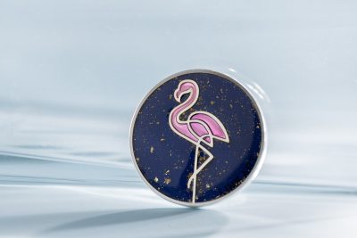 Cook Islands - 2026 - 5 Dollars - Flamingo (line art series) 1oz silver