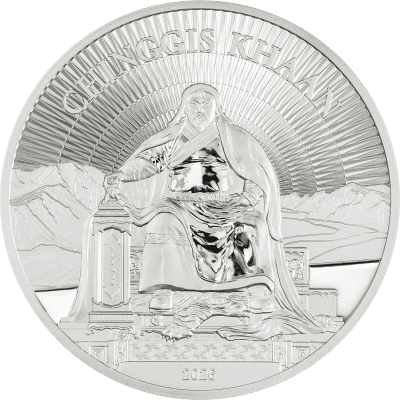 Mongolia - 2026 - 500 Togrog - Chinggis Khaan 1oz silver