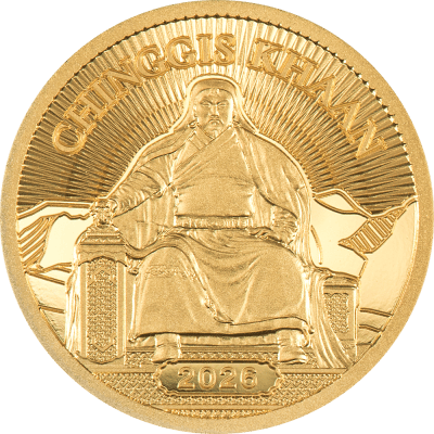 Mongolia - 2026 - 1000 Togrog - Chinggis Khaan 0.5gr small gold
