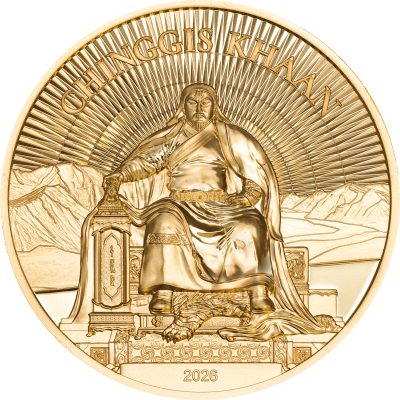 Mongolia - 2026 - 25000 Togrog - Chinggis Khaan 1oz gold