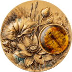 Samoa - 2026 - 2 Dollars – Dragonfly (amber mirage series) 2oz silver