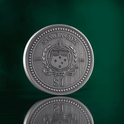 Samoa - 2026 - 1 Dollar – Leopard (born to be wild series) 1oz silver