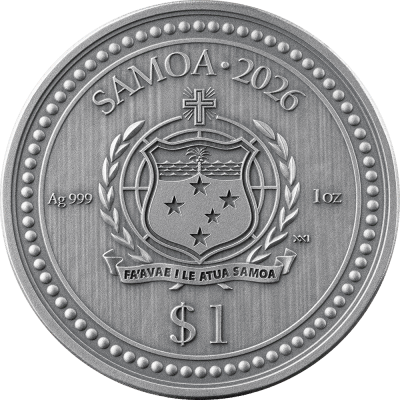 Samoa - 2026 - 1 Dollar – Leopard (born to be wild series) 1oz silver