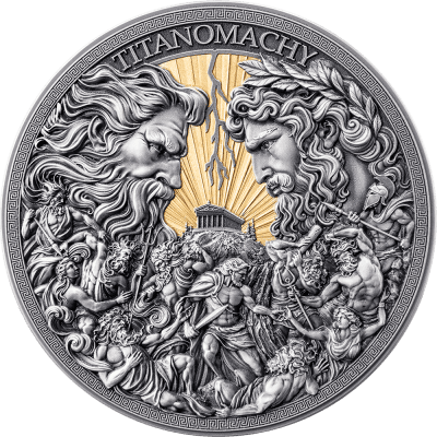 Cameroon - 2026 - 10000 Francs – Titanomachy / The Great Greek Mythology 500gr silver