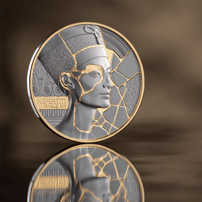 Cameroon - 2026 - 2000 Francs – Nefertiti (kintsugi art series) 2oz silver