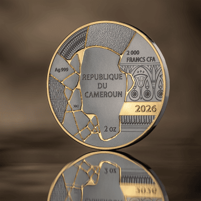 Cameroon - 2026 - 2000 Francs – Nefertiti (kintsugi art series) 2oz silver