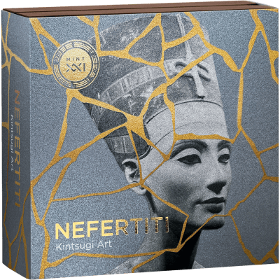 Cameroon - 2026 - 2000 Francs – Nefertiti (kintsugi art series) 2oz silver