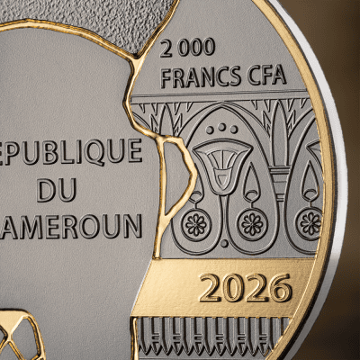 Cameroon - 2026 - 2000 Francs – Nefertiti (kintsugi art series) 2oz silver