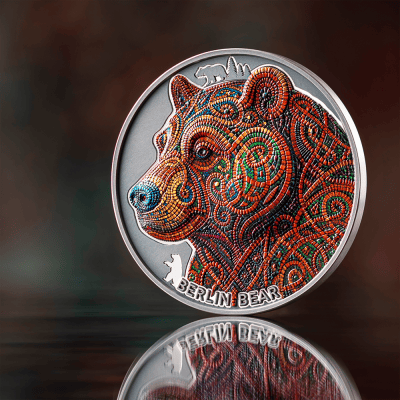 Cameroon - 2026 - 2000 Francs - Berlin Bear (Patterns of the World series) 2oz silver