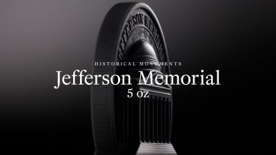 Cook Islands - 2026 - 25 Dollars - Jefferson Memorial 5oz Silver Historical Monuments