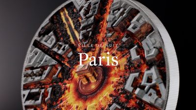 Cook Islands - 2026 - 20 Dollars - Paris at Night (ville de nuit series) 3oz silver