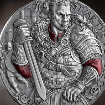 Cameroon - 2026 - 2000 Francs – Ivar the Boneless (way to valhalla series) 2oz silver