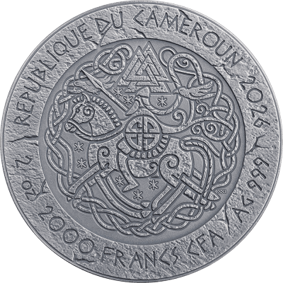 Cameroon - 2026 - 2000 Francs – Ivar the Boneless (way to valhalla series) 2oz silver