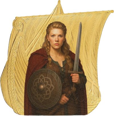 Niue - 2026 - 2 Dollars - Lagertha 1oz silver (Sail with the Vikings series)