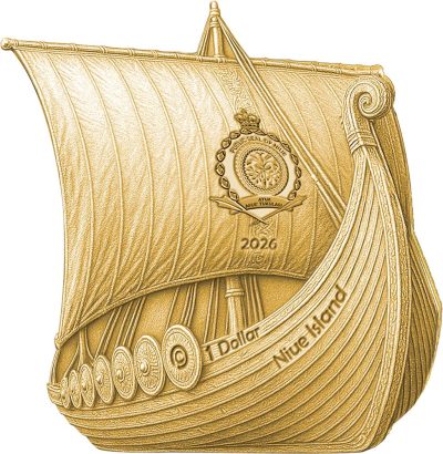 Niue - 2026 - 2 Dollars - Harald Hårfagre 1oz silver (Sail with the Vikings series)