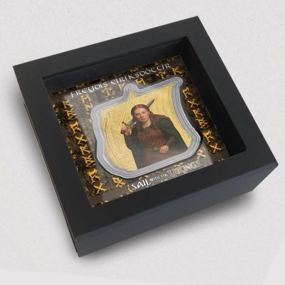 Niue - 2026 - 2 Dollars - Freydís Eiríksdóttir 1oz silver (Sail with the Vikings series)