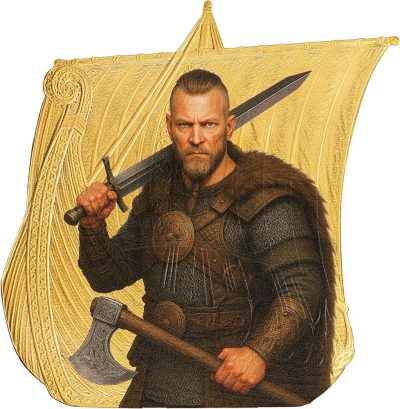 Niue - 2026 - 2 Dollars - Ragnar Lothbrok 1oz silver (Sail with the Vikings series)