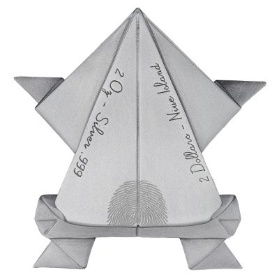 Niue - 2026 - 2 Dollars - Paper Frog (Folded Dreams series) 2oz silver