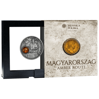 Niue - 2026 - 1 Dollars - Hungary (Amber Route series) 1/2oz silver