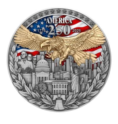 Niue - 2026 - 5 Dollars - America 250th Anniversary 2oz silver