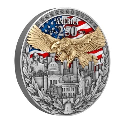 Niue - 2026 - 5 Dollars - America 250th Anniversary 2oz silver