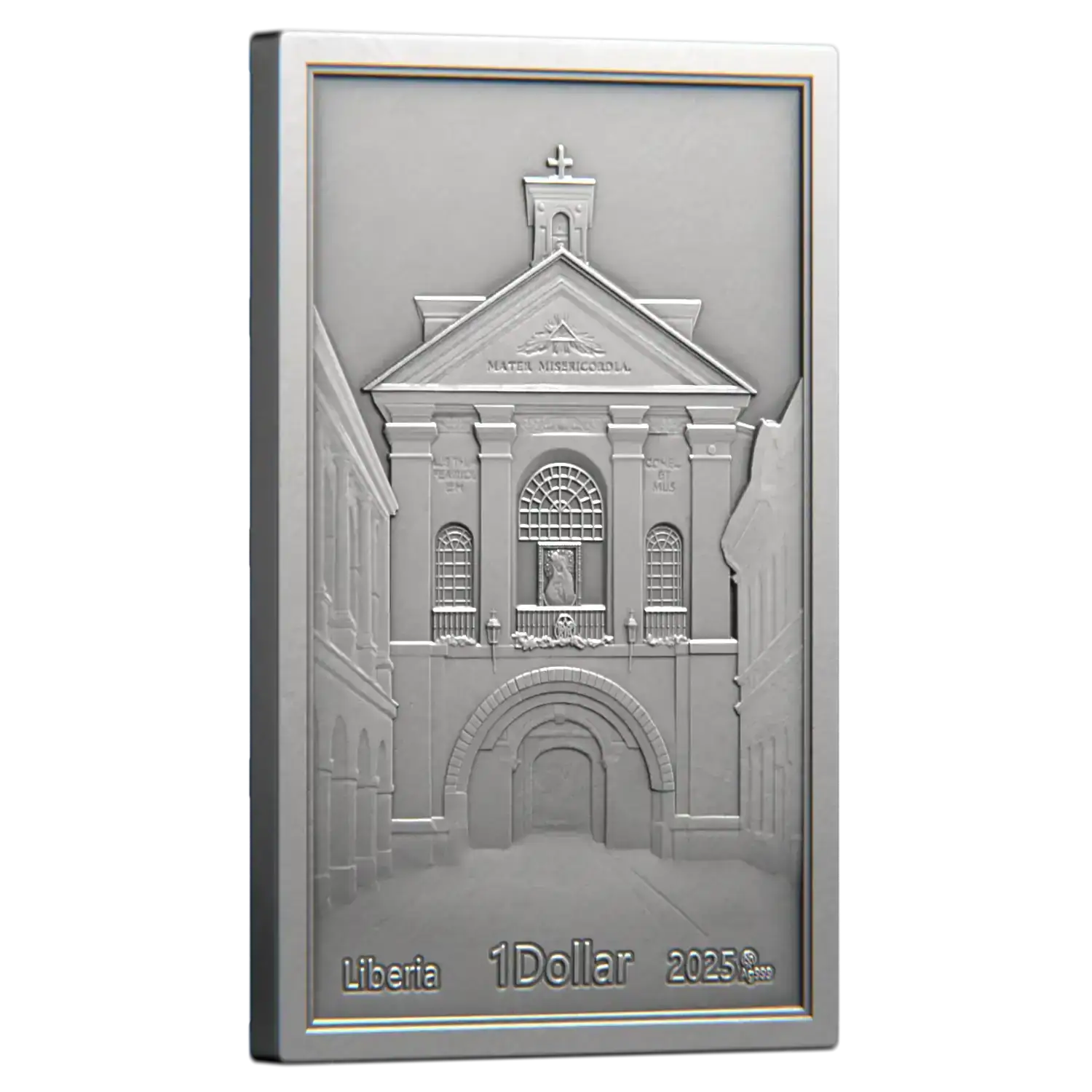 Liberia - 2025 - 1 Dollars - Our Lady of the Gate of Dawn 1oz silver