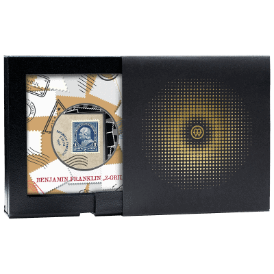 Cameroon - 2025 - 500 Francs - Benjamin Franklin “Z-GRILL” (The World’s Most Valuable Stamps series)