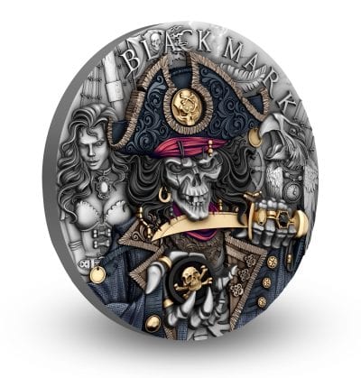 Niue - 2026 - 5 Dollars - Black Mark (Pirate Series) 2oz silver