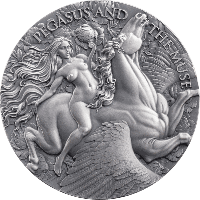 Cameroon - 2026 - 2000 Francs – Pegasus & the Muse (celestial beauty series) 2oz silver
