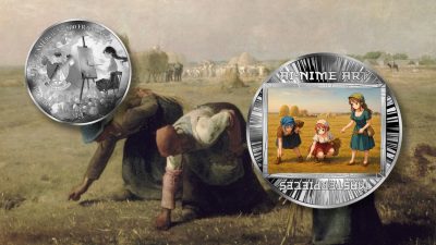 Cameroon - 2025 - 500 Francs - The Gleaners - Jean-François Millet (AI•NIME Art series series) 1/2oz silver